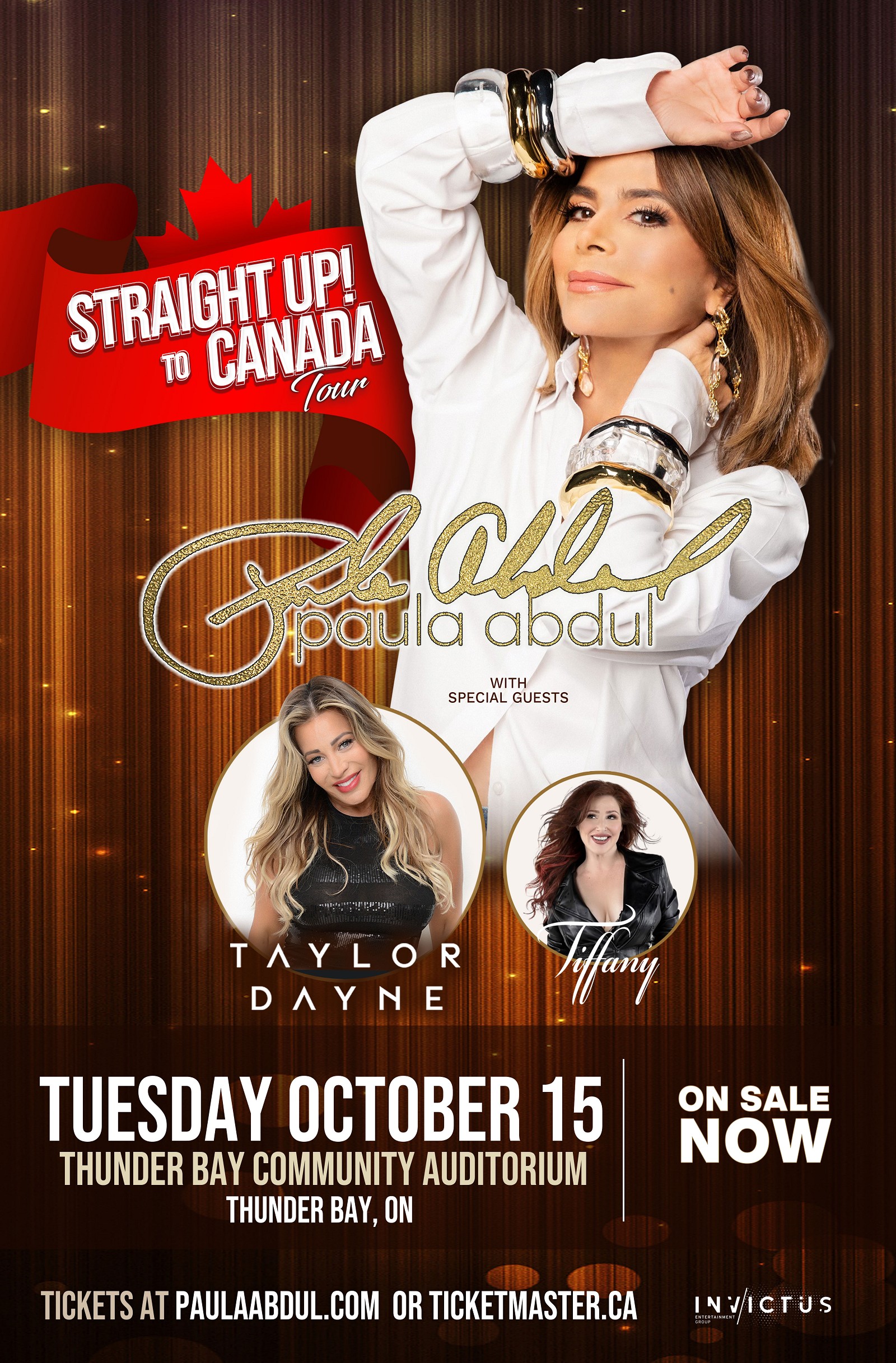 Paula Abdul: Straight Up! To Canada Tour with Tayl
