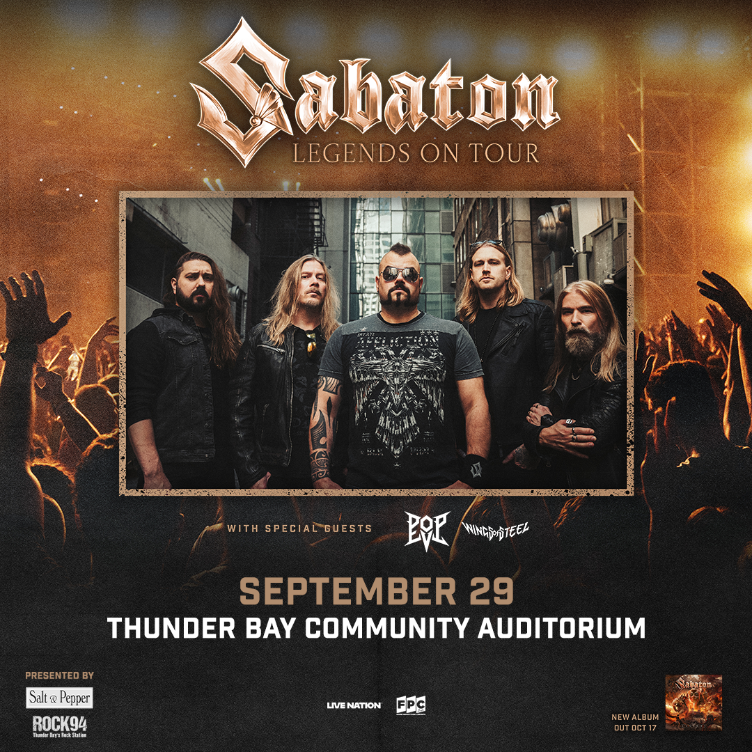 Sabaton with special guests Pop Evil & Wings of Steel
